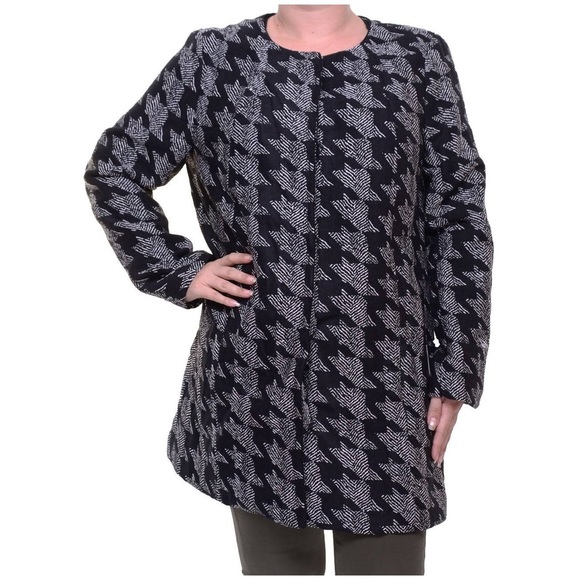 NWT! Alfani Prima houndstooth jacquard jacket. - Picture 2 of 9